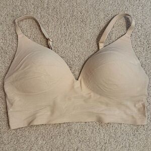 Victoria’s Secret Pink tan nude wireless push up bra pullover size large
